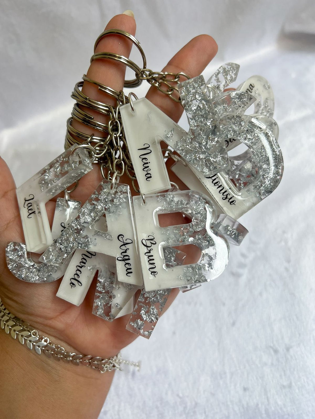 RESIN LATTER KEYCHAIN