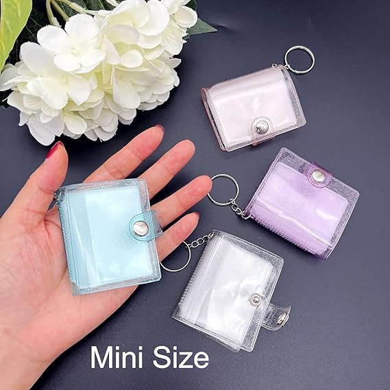 4 Pcs Mini Photo Album Keychain
