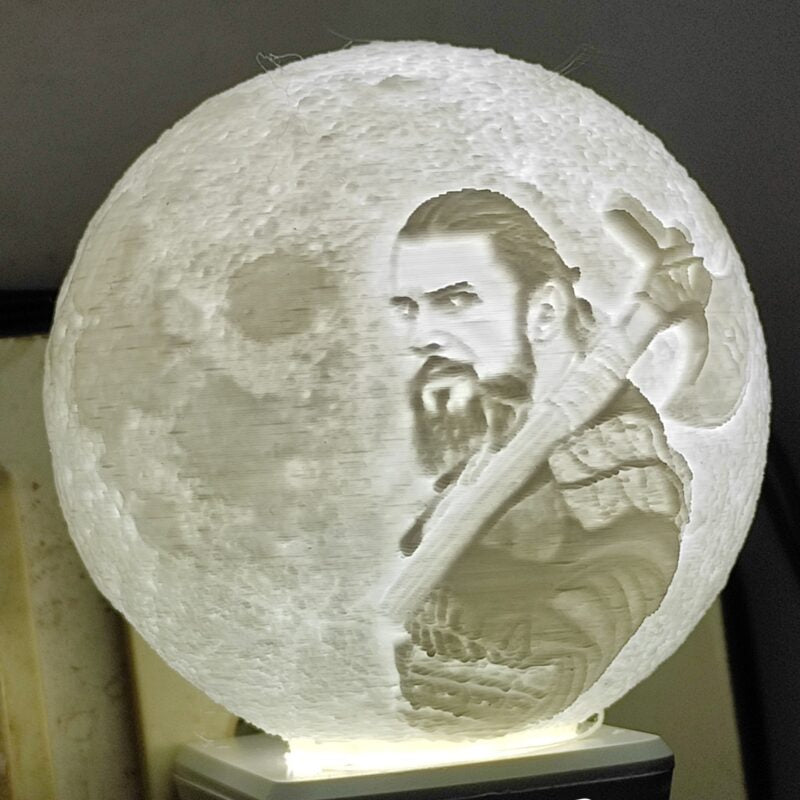 Customized Printed Plug Night Moon Lamps With Photo