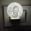 Customized Printed Plug Night Moon Lamps With Photo