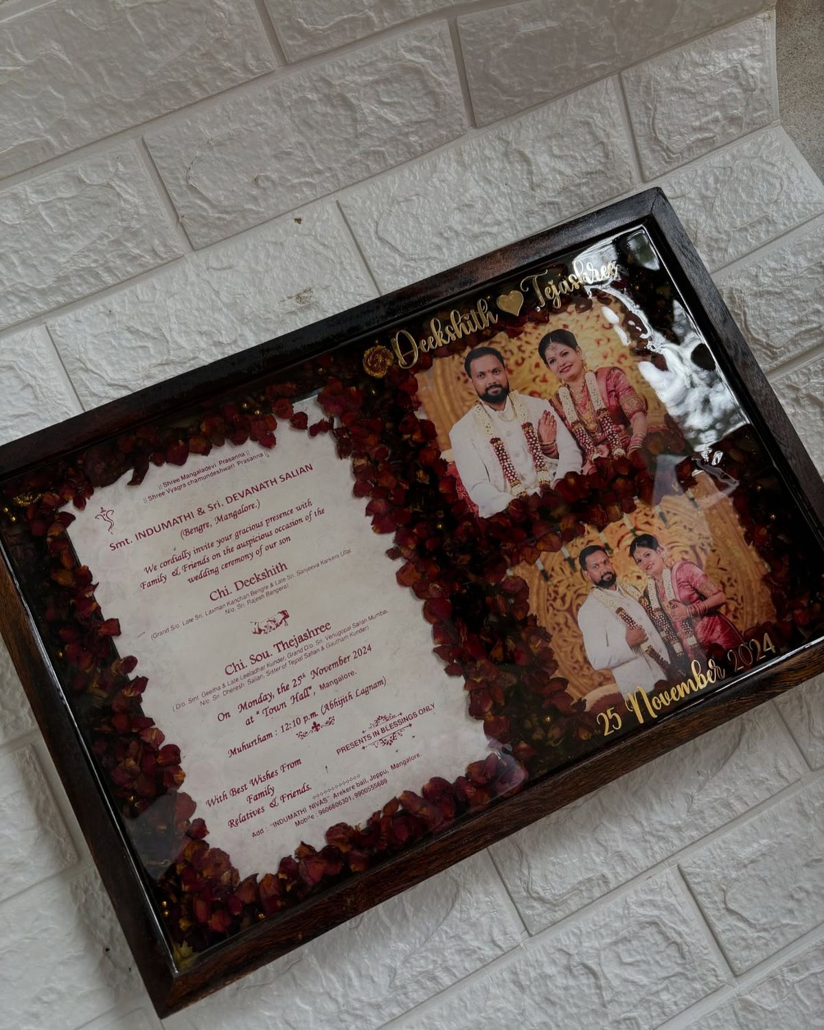 RESIN MARRIGE FRAMES